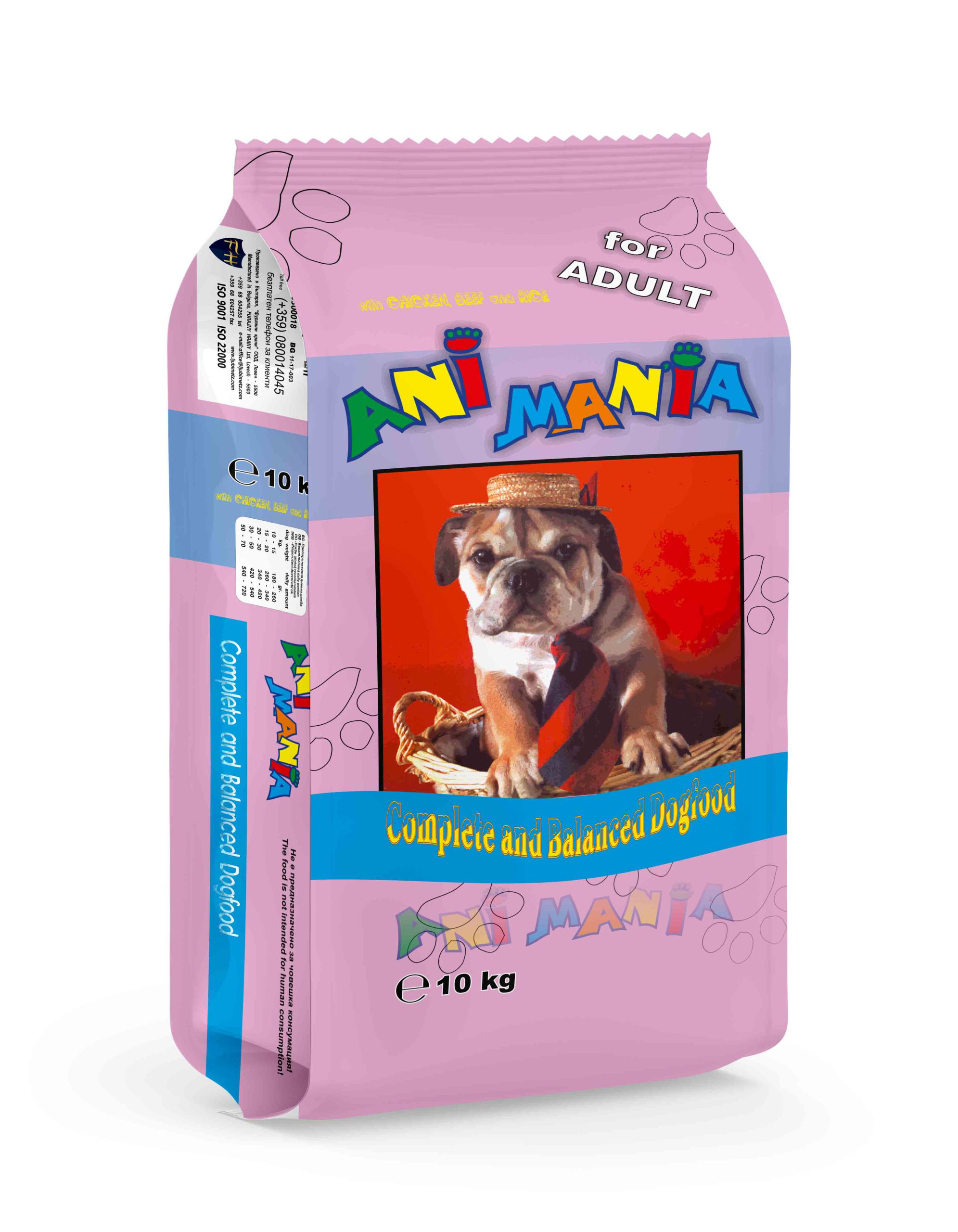 Dog food Animania10kg